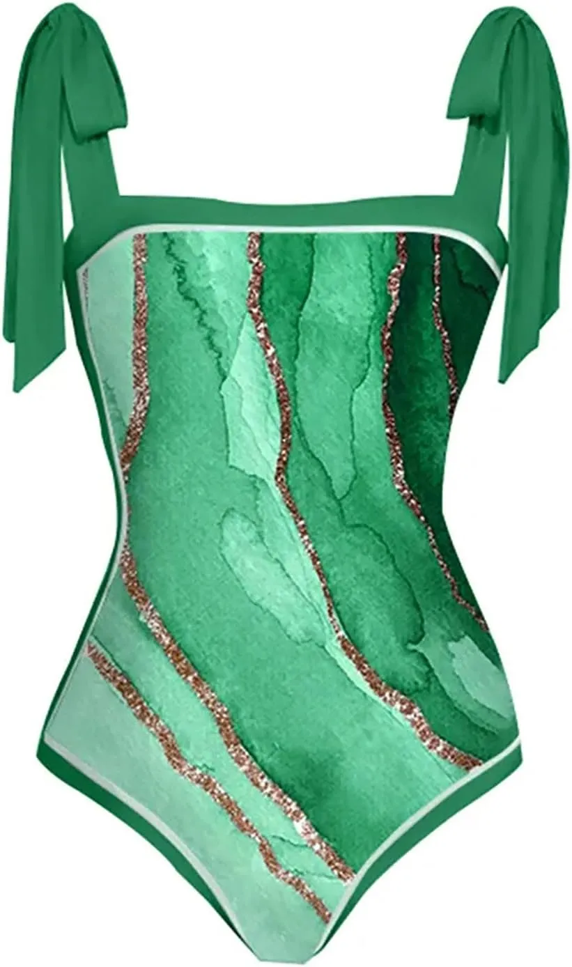 Two Piece Bathing Suits for Women Tummy Control Swimsuit Beach Coverup Maxi Wrap Skirts High Waisted Bikini Tankini Set