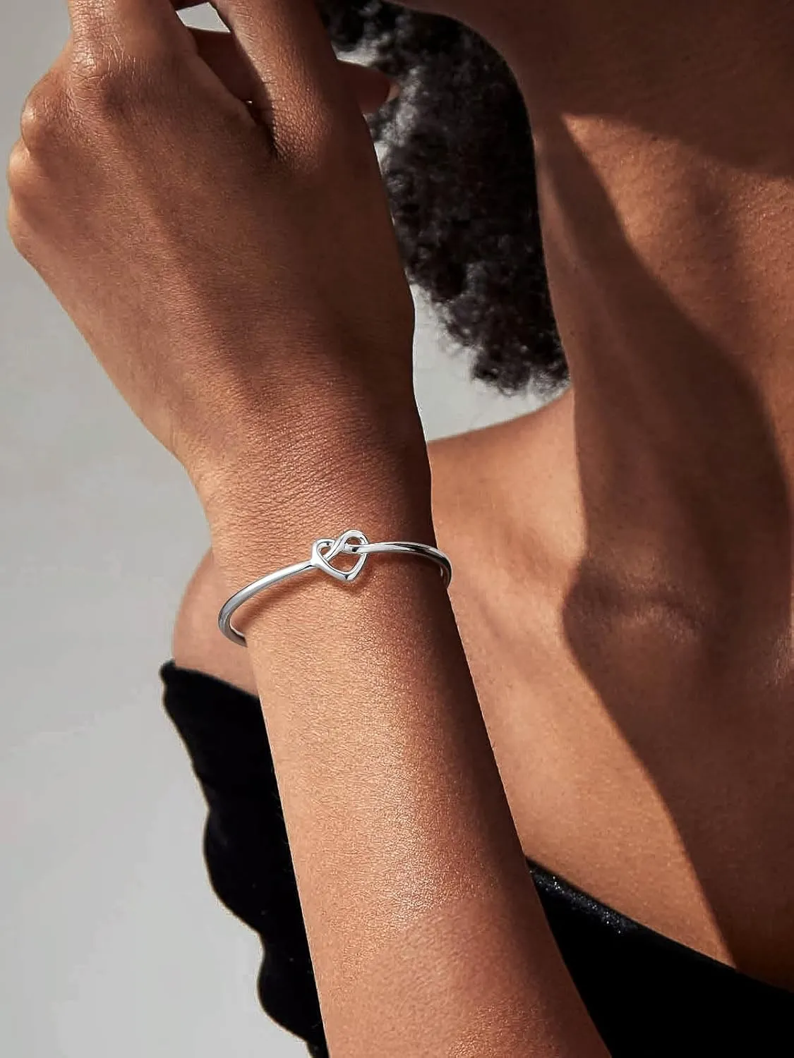 U7 Unisex Simple Cuff Bracelet 18K Real Gold Platinum Plated Fine Bracelets Fashion Jewelry Open Bangle Cuff Bracelets, Twisted or Heart Style