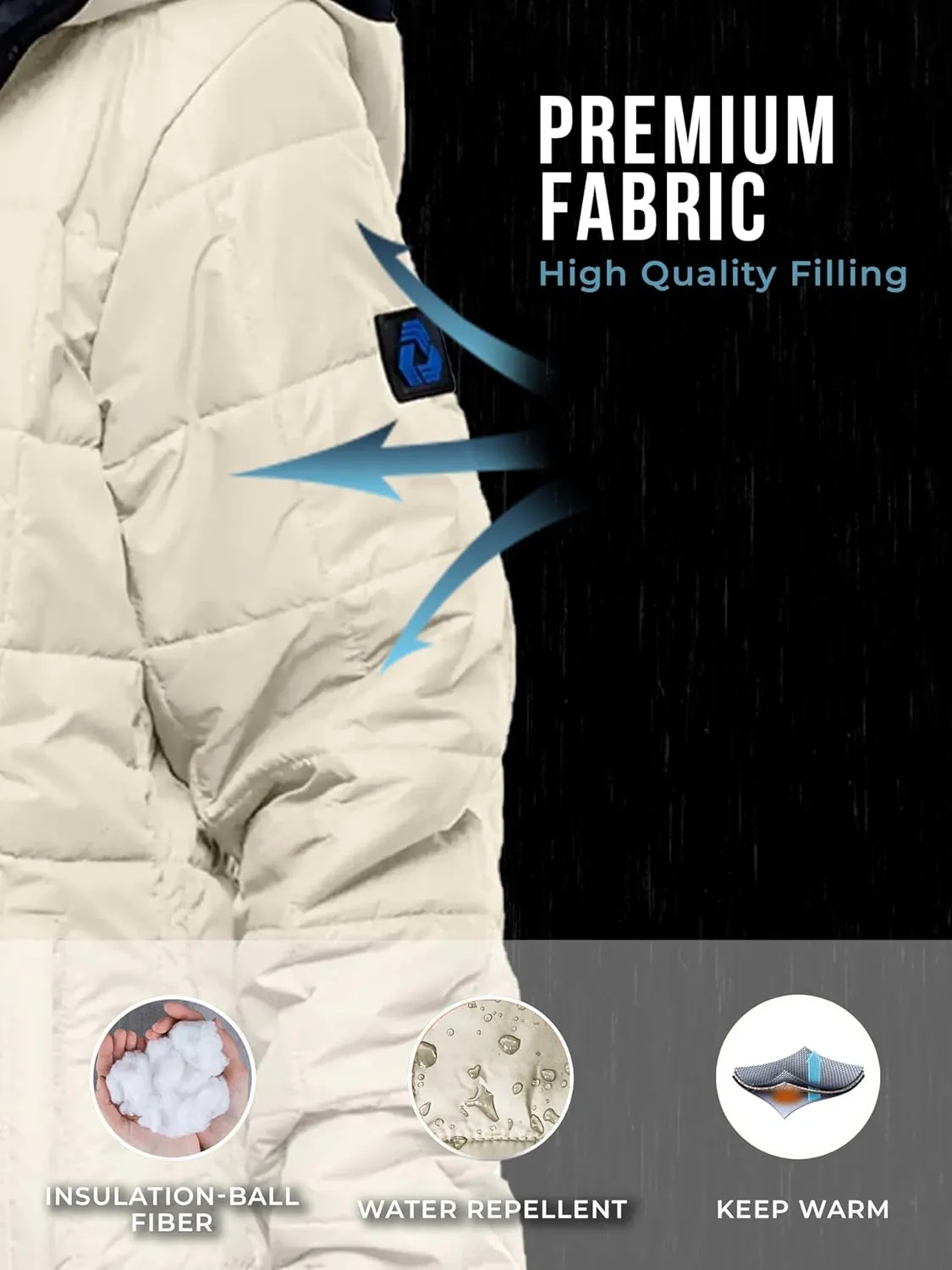 URBAN BUCK Packable Puffer Jacket Women with Hood  32 Degree Lightweight Quilted Winter Puff Foldable Jacket for Women