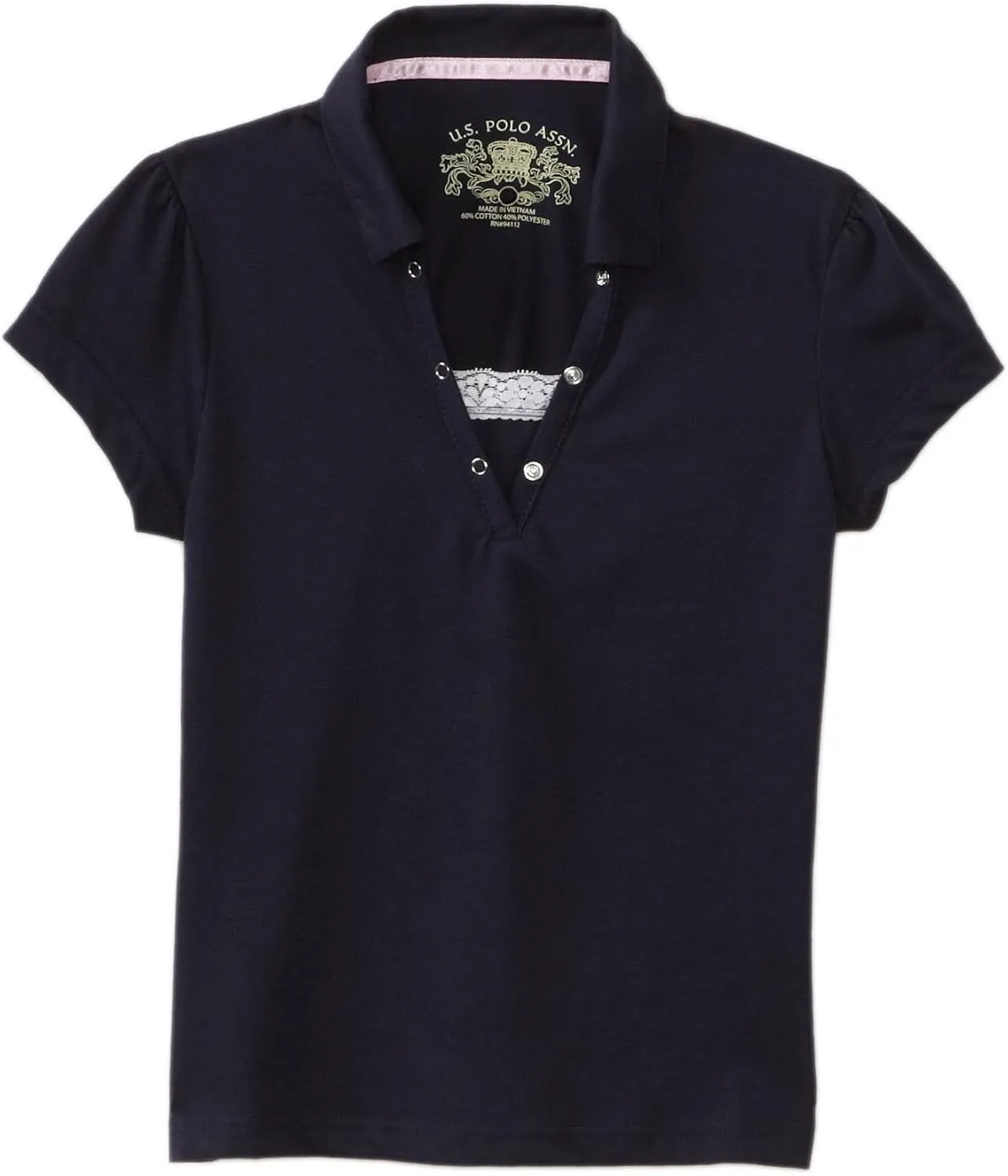 US Polo Assn Girls' Big Polo Shirt (More Styles Available)
