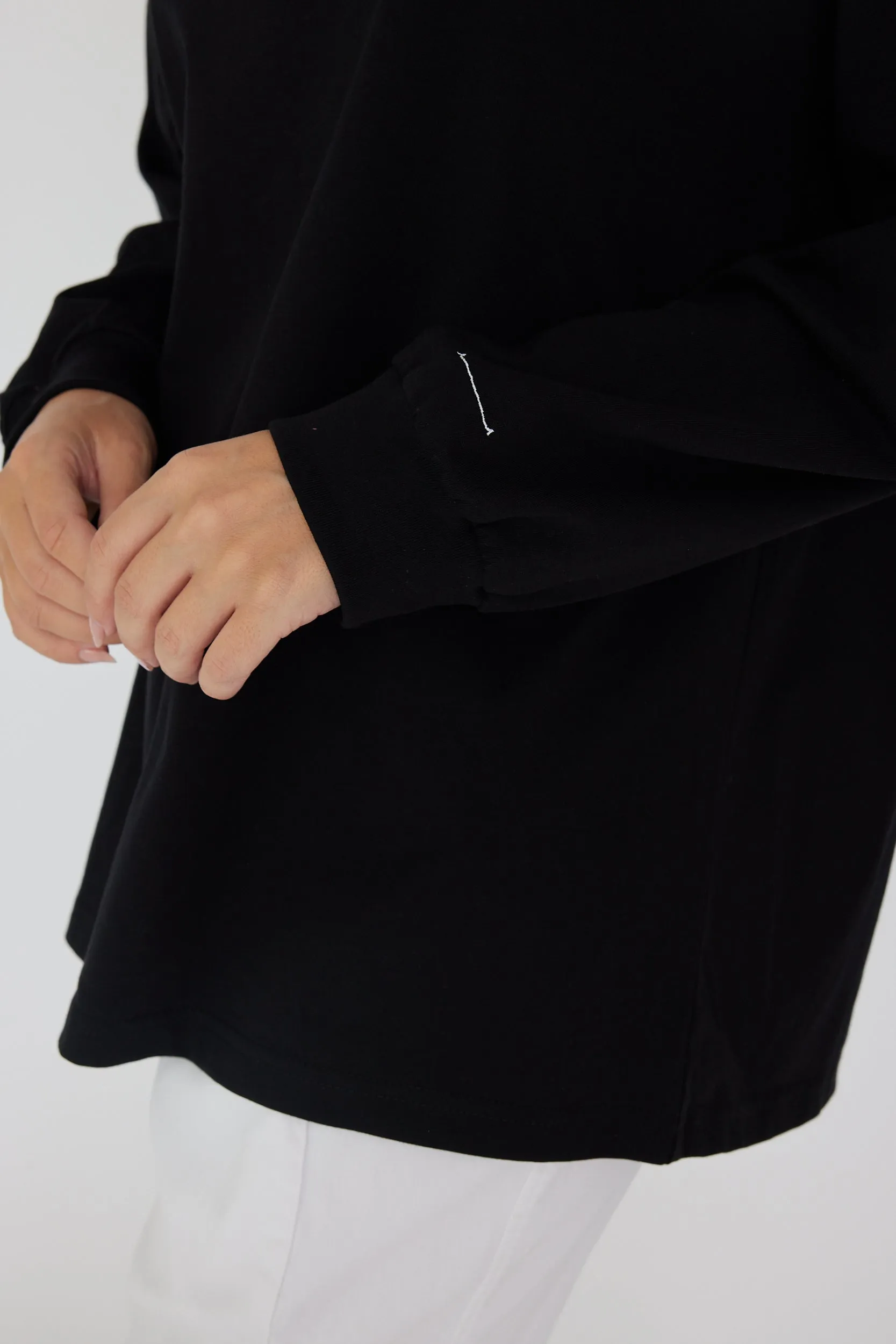 VANDAM Long Sleeve Top Black