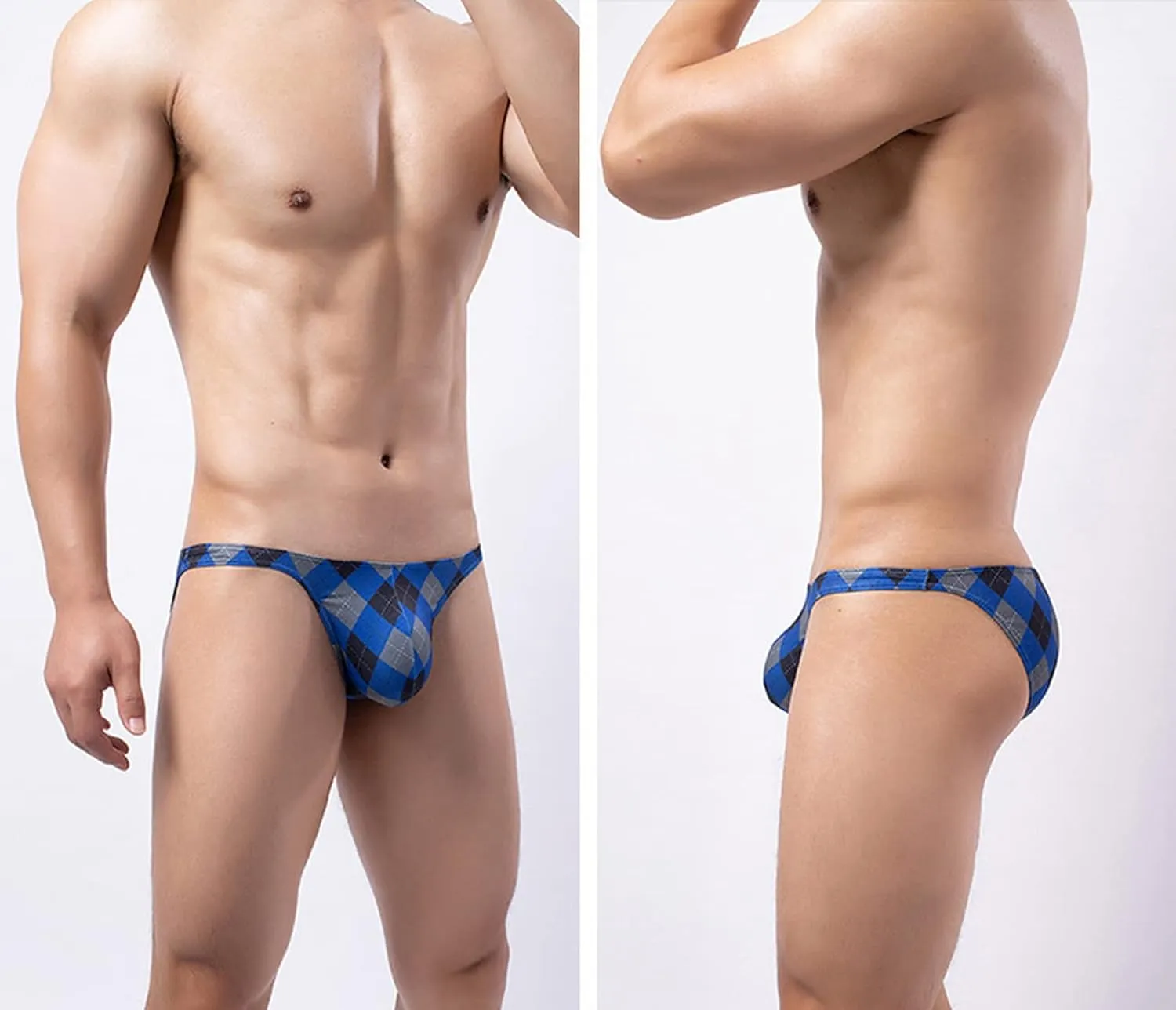 Various Styles of Men's Sexy Checked Underwear (5 Packs)