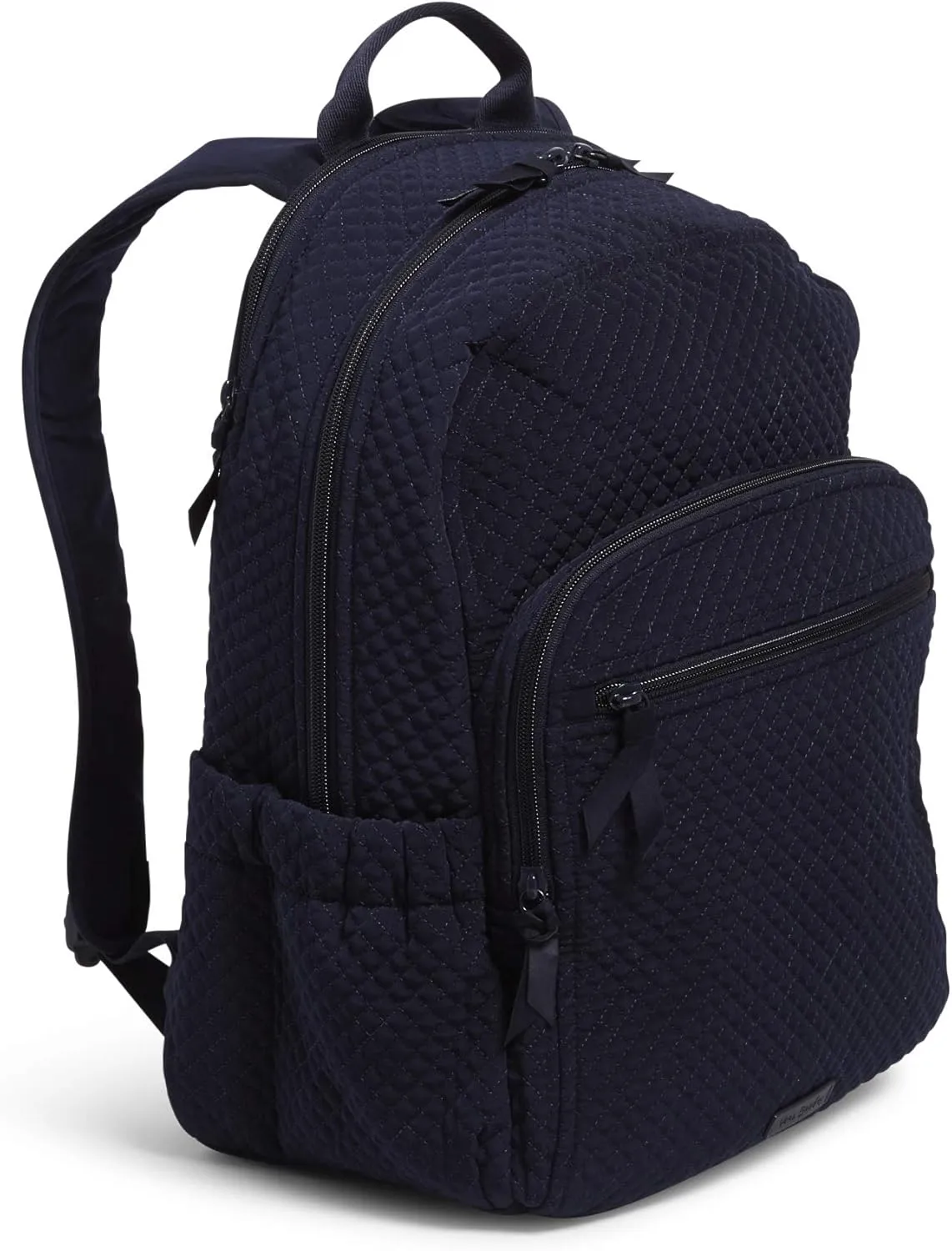 Vera Bradley Women's Microfiber Campus Backpack, Classic Navy, One Size