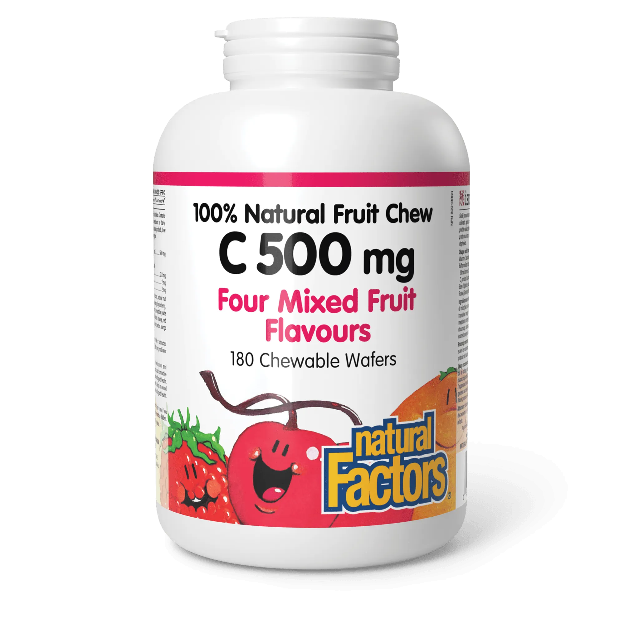 Vitamin C 500 mg 100% Natural Fruit Chew Four Mixed Fruit Flavours