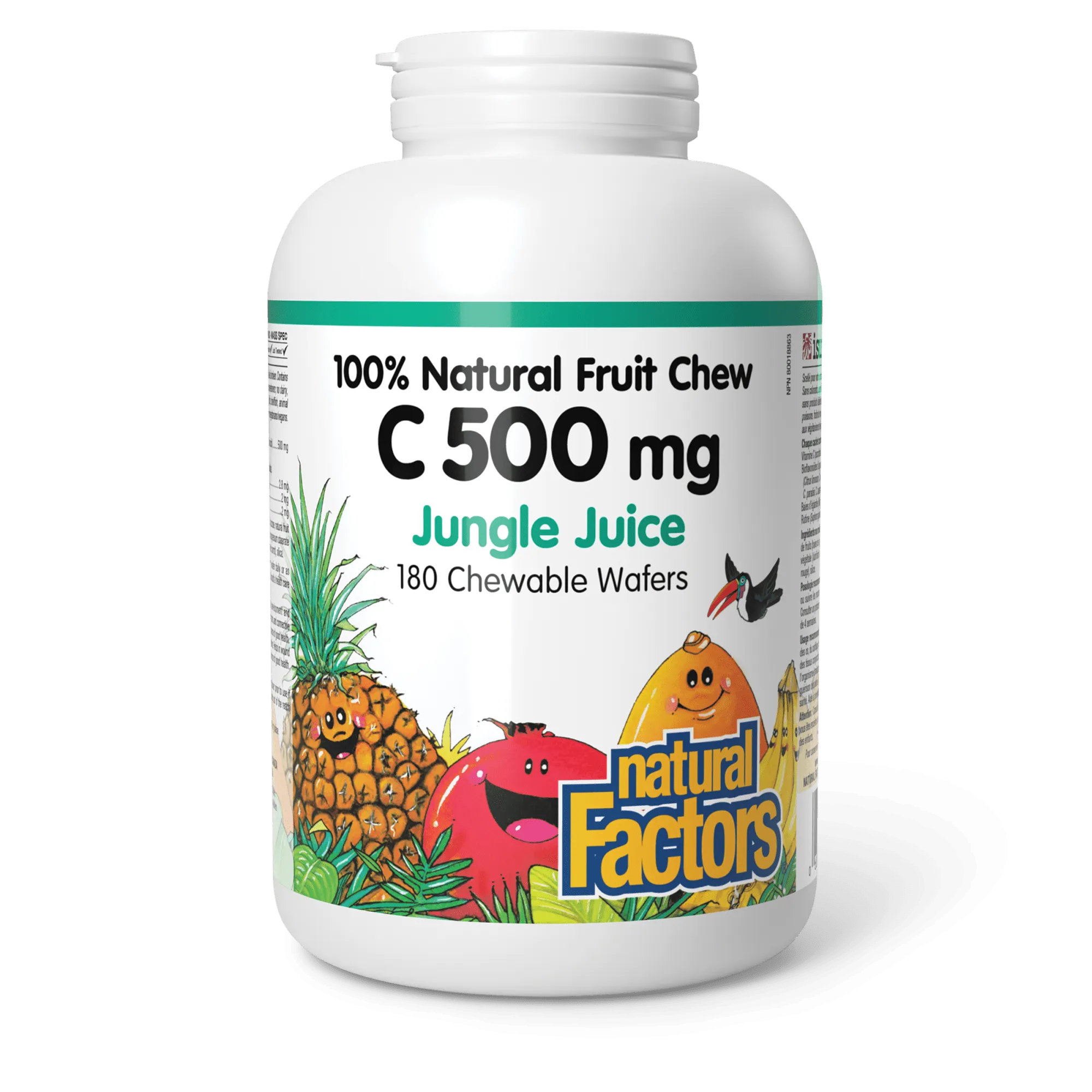 Vitamin C 500 mg 100% Natural Fruit Chew Jungle Juice