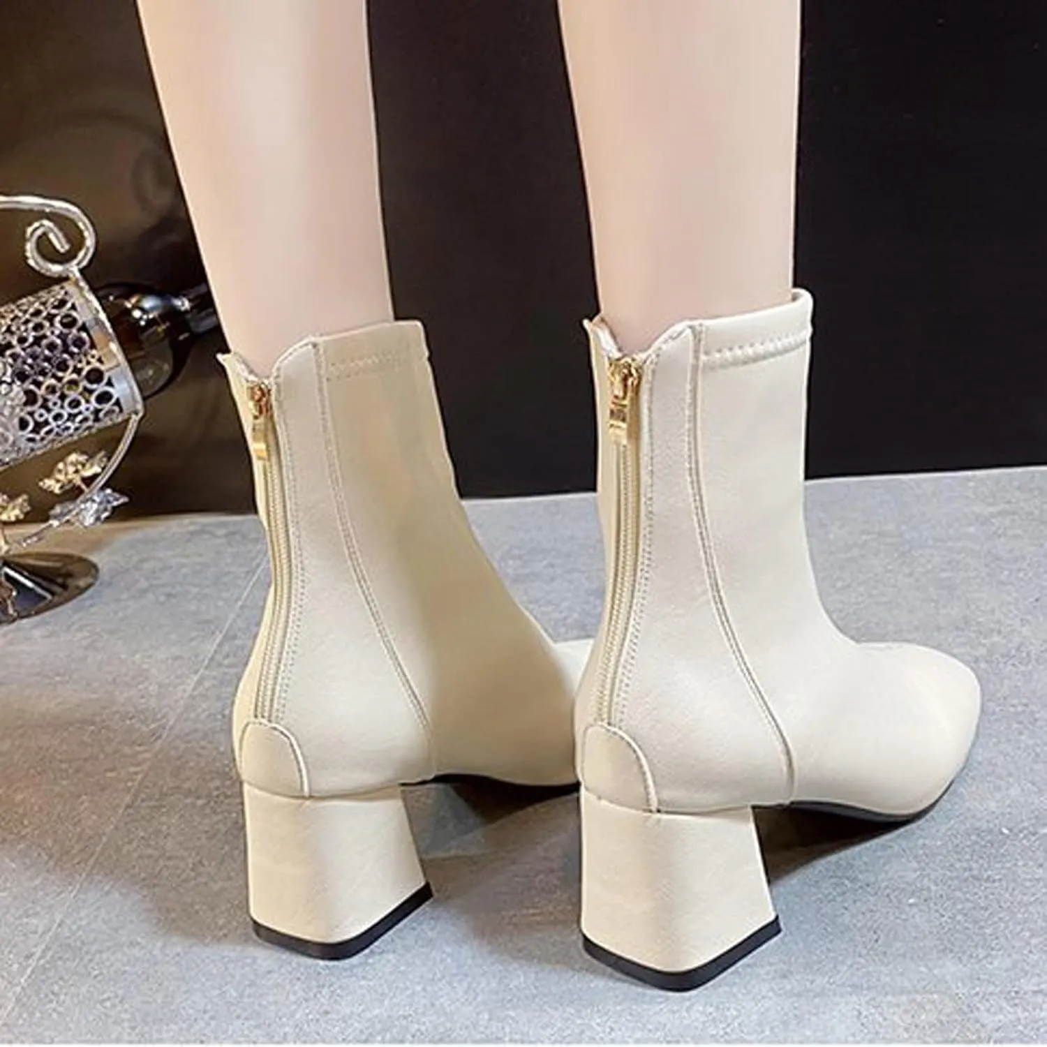 Wedge Ankle Boots Fall Boots Brown Fall Boots Heel Boots for Women 2024 Ankle Boots for Women with Heel Sexy Womens Black Ankle Booties Low Heel