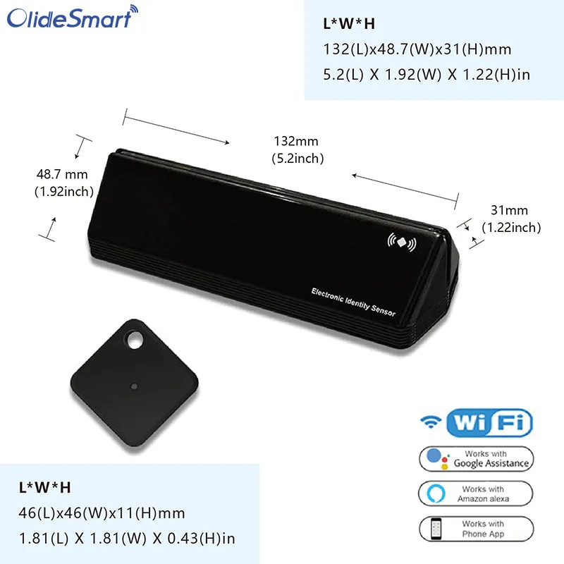 WiFi Smart Household Pet Door Opener, App Control Patio Sliding Door Operator with Pet Sensor Collar