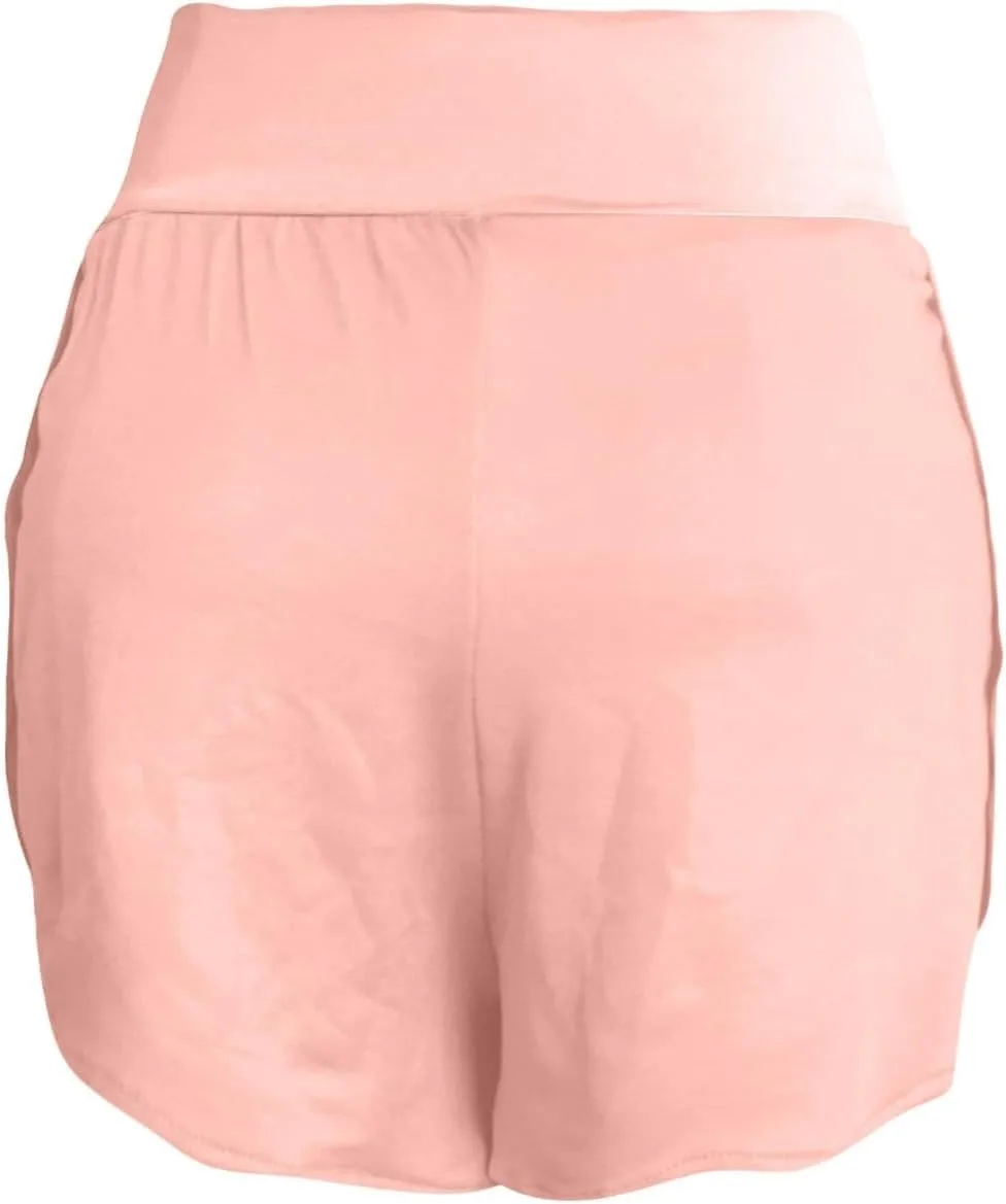 Women Gym Yoga Workout Running Athletic Shorts High Waisted Casual Plus Size Lounge Shorts Summer Cotton Short Pants