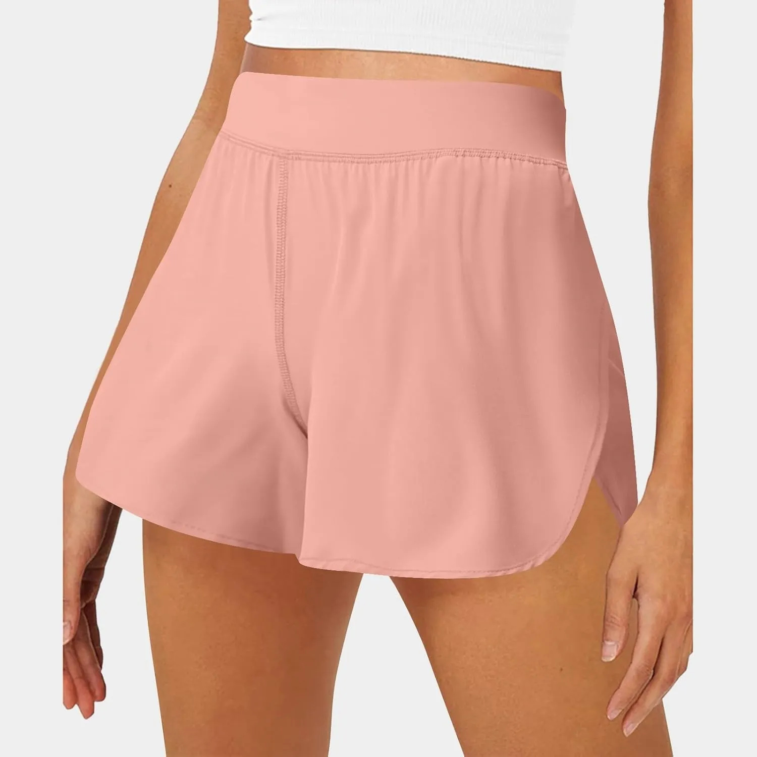 Women Gym Yoga Workout Running Athletic Shorts High Waisted Casual Plus Size Lounge Shorts Summer Cotton Short Pants