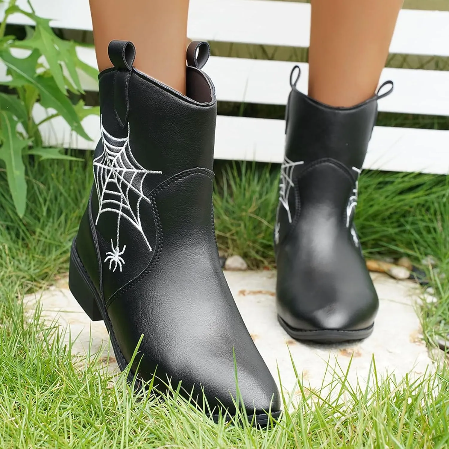 Women's Ankle Boots Ankle Rubber Boots for Women Botas Elegantes Para Mujer Black Boots Womens Black Ankle Boots for Women Comfort Ankle Boot for Sprained Ankle