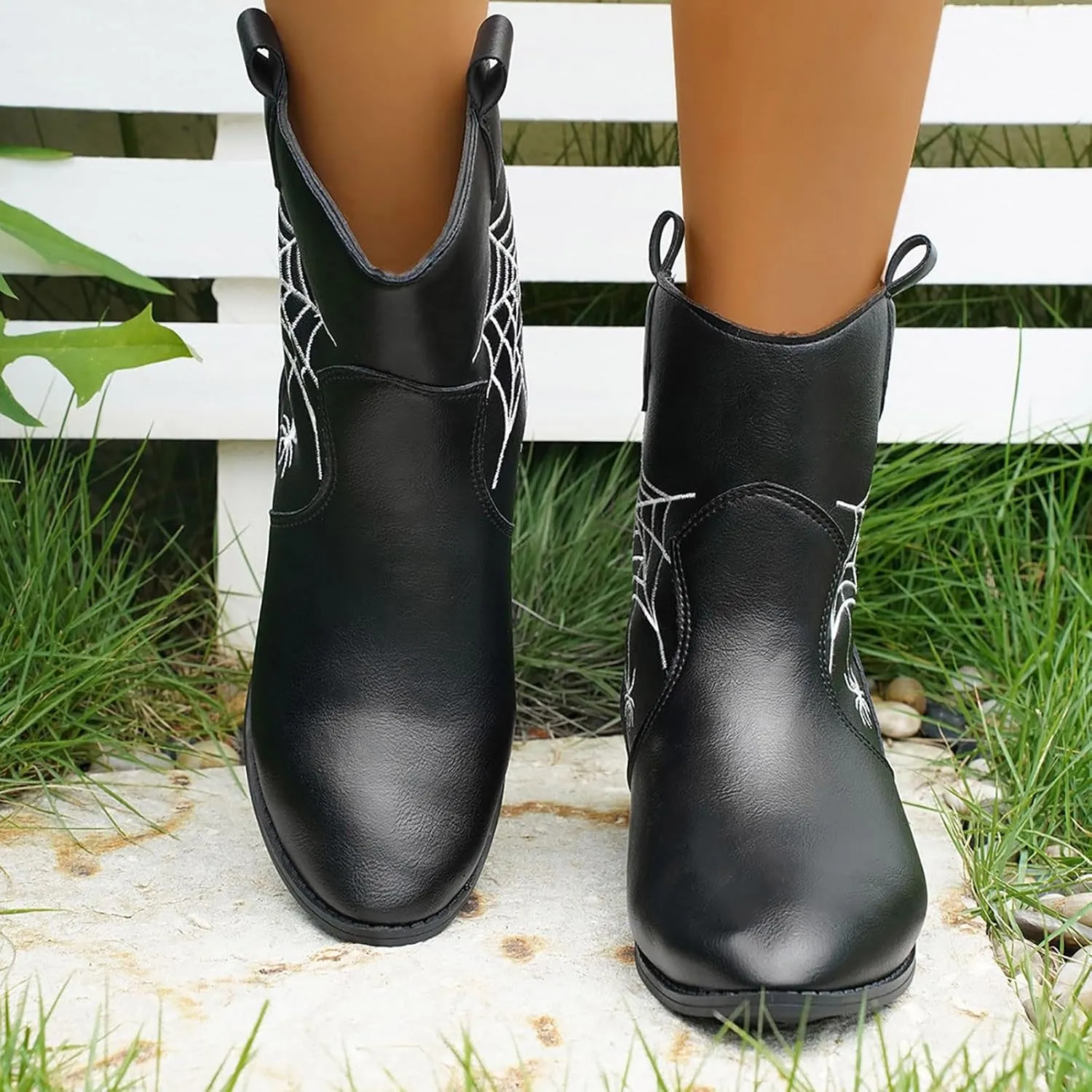 Women's Ankle Boots Ankle Rubber Boots for Women Botas Elegantes Para Mujer Black Boots Womens Black Ankle Boots for Women Comfort Ankle Boot for Sprained Ankle