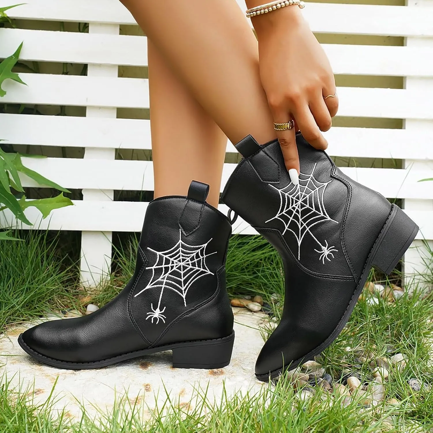 Women's Ankle Boots Ankle Rubber Boots for Women Botas Elegantes Para Mujer Black Boots Womens Black Ankle Boots for Women Comfort Ankle Boot for Sprained Ankle