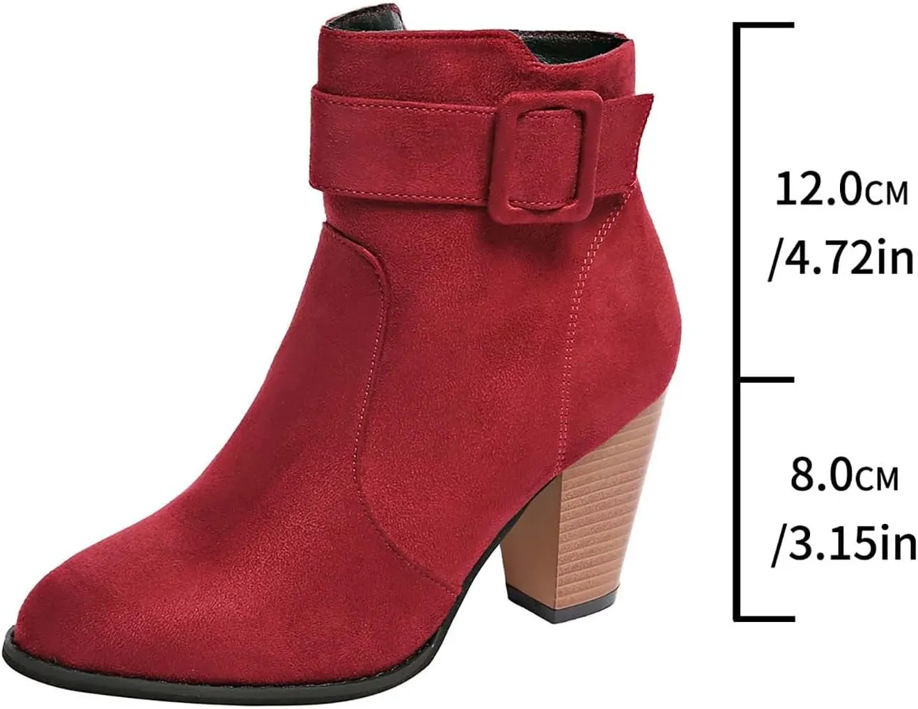 Womens Ankle Boots Bootie Heels for Women High Heel Boots for Women Womens Dressy Dress Ankle Boots Wide Width for Women Low Heel Lace Up Brown Ankle Boots for Women Low Heel Buckle