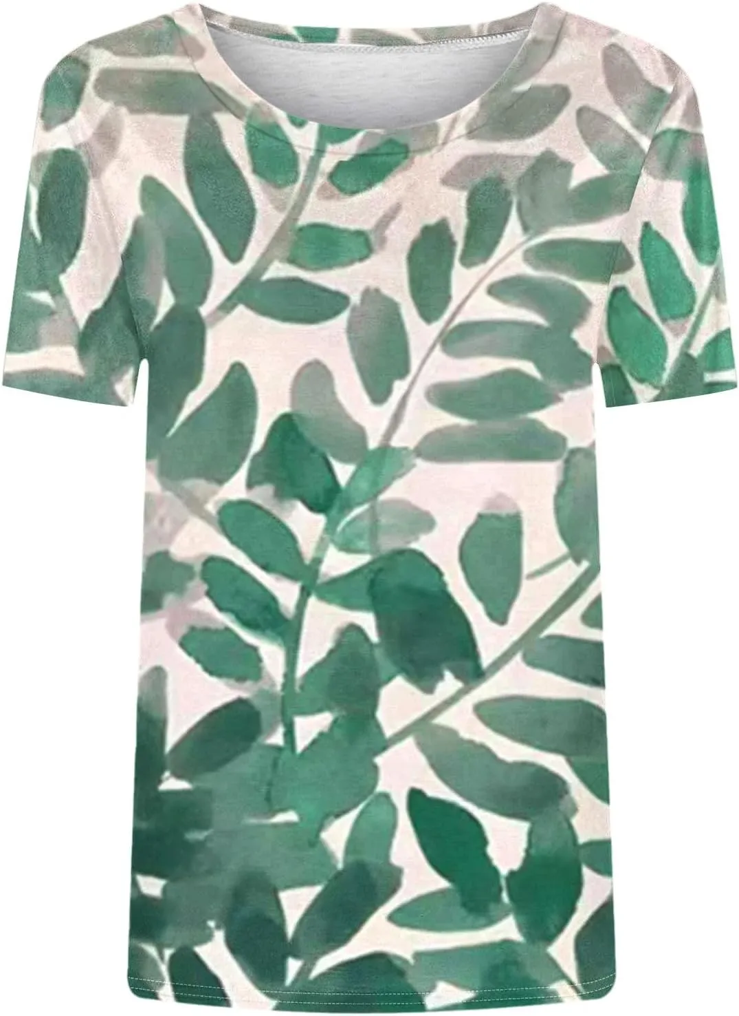 Womens Boho Floral Summer Tops 2025 Trendy Blouses Tunic Short Sleeve T Shirts Dressy Causal Ladies Spring Clothes