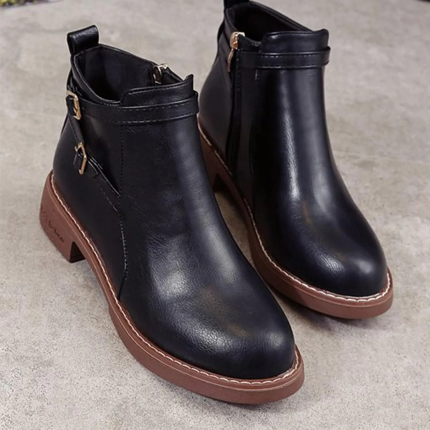 Womens Boots Ankle Ankle Boots for Women Dressy Cute Cowboy Boots for Women Wide Womens Wedge Boots for Women Ankle Booties Wide Width Womens Flat Ankle Booties Black Suede