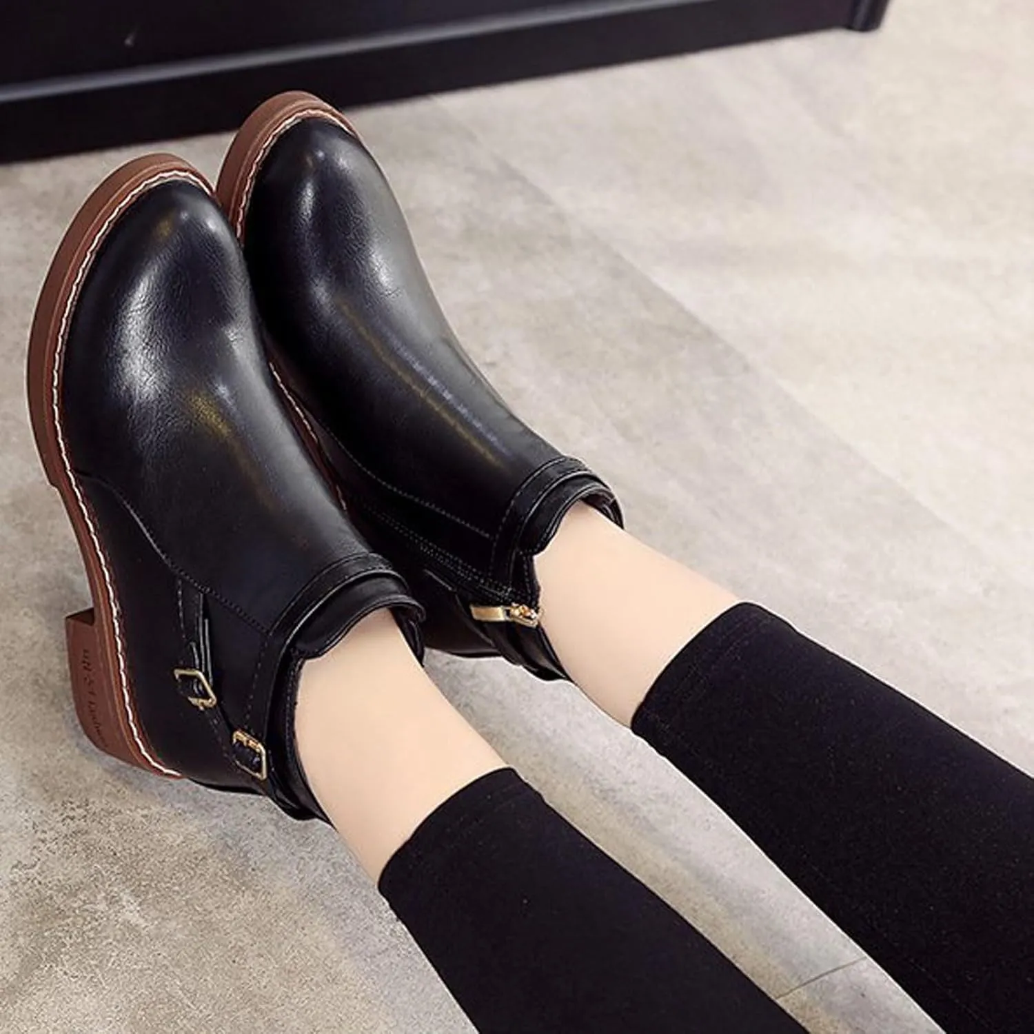 Womens Boots Ankle Ankle Boots for Women Dressy Cute Cowboy Boots for Women Wide Womens Wedge Boots for Women Ankle Booties Wide Width Womens Flat Ankle Booties Black Suede