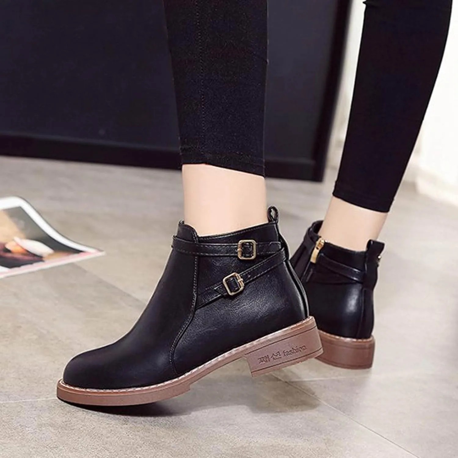 Womens Boots Ankle Ankle Boots for Women Dressy Cute Cowboy Boots for Women Wide Womens Wedge Boots for Women Ankle Booties Wide Width Womens Flat Ankle Booties Black Suede