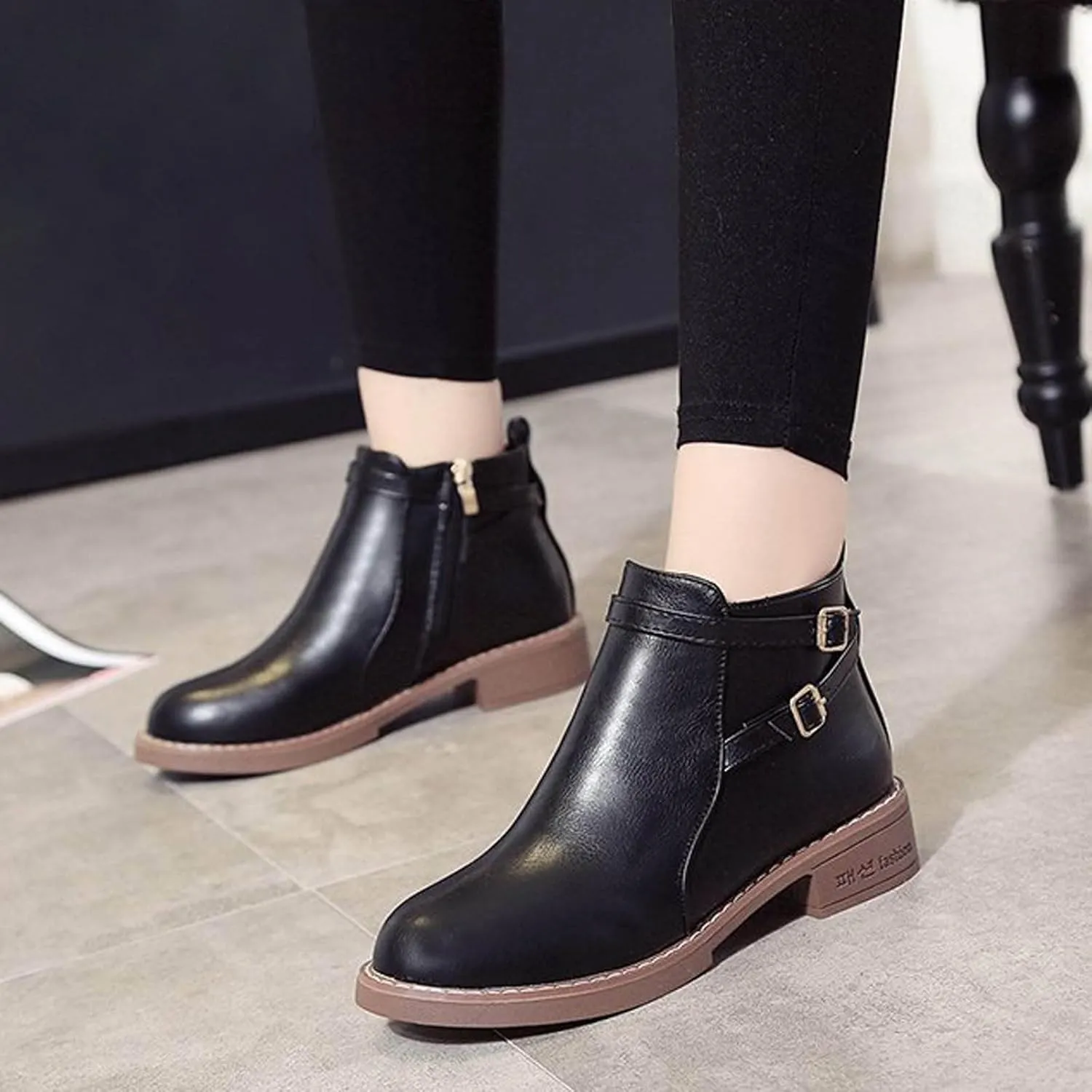 Womens Boots Ankle Ankle Boots for Women Dressy Cute Cowboy Boots for Women Wide Womens Wedge Boots for Women Ankle Booties Wide Width Womens Flat Ankle Booties Black Suede
