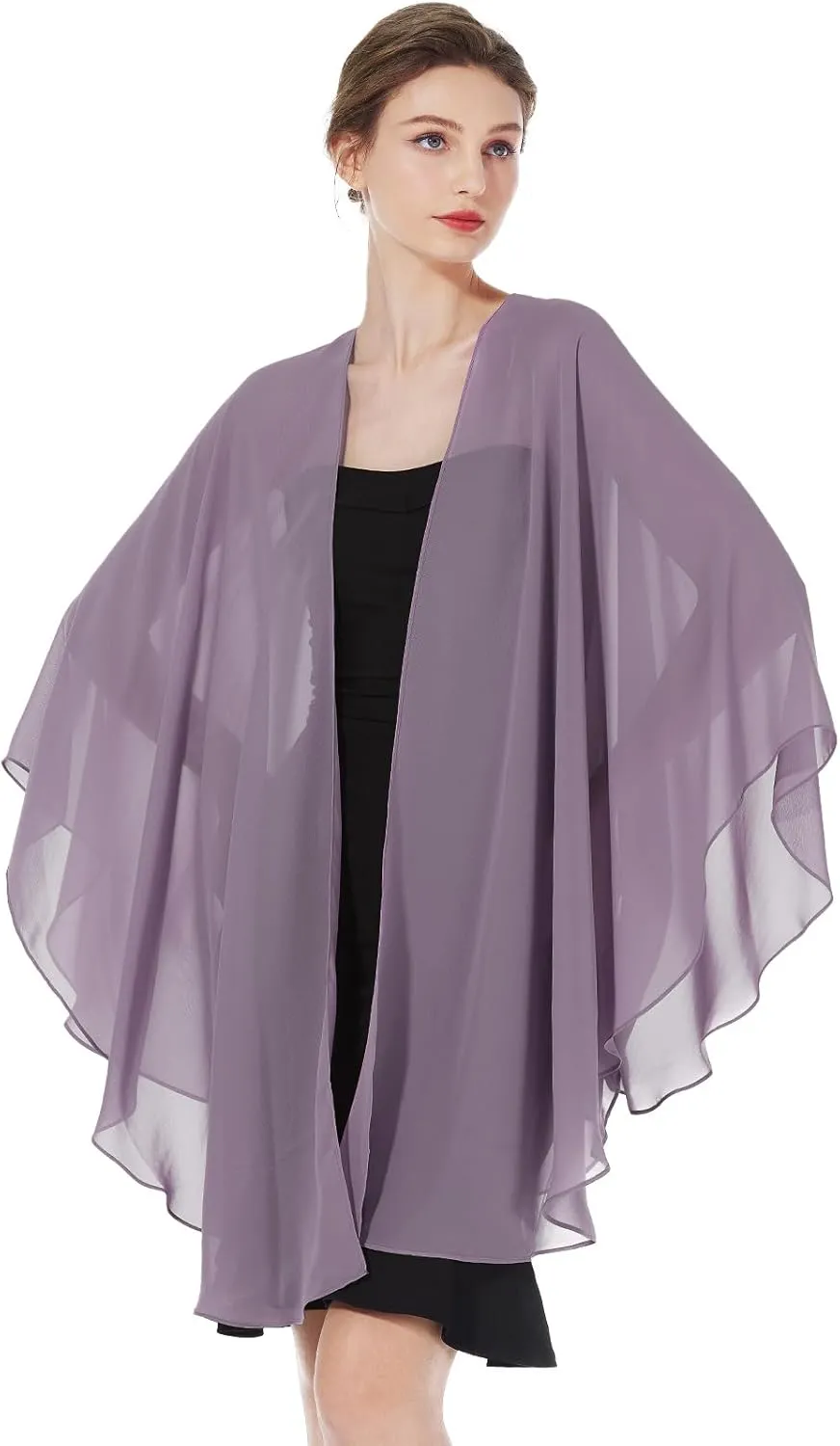 Womens Chiffon Kimono Cardigan Beach Cover Up Shawls and Wraps for Evening Dresses Wedding Party Travel