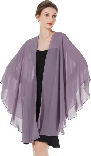 Womens Chiffon Kimono Cardigan Beach Cover Up Shawls and Wraps for Evening Dresses Wedding Party Travel