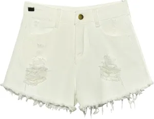 Womens Denim Shorts High Waisted Ripped Distressed Jean Shorts Plus Size Frayed Raw Hem Casual Shorts with Pockets