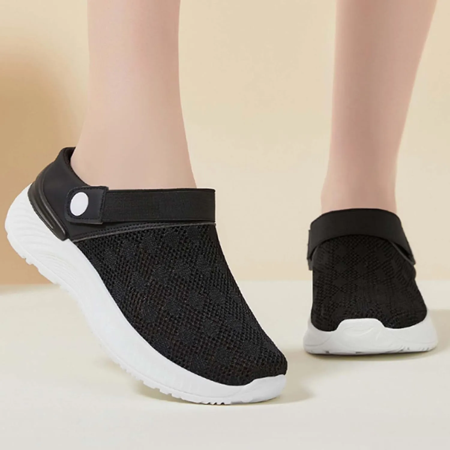 Women's Mules Breathable Mesh Slippers Lightweight Comfortable Platform Sneakers Summer Casual Walking Shoes 2025 Fashion