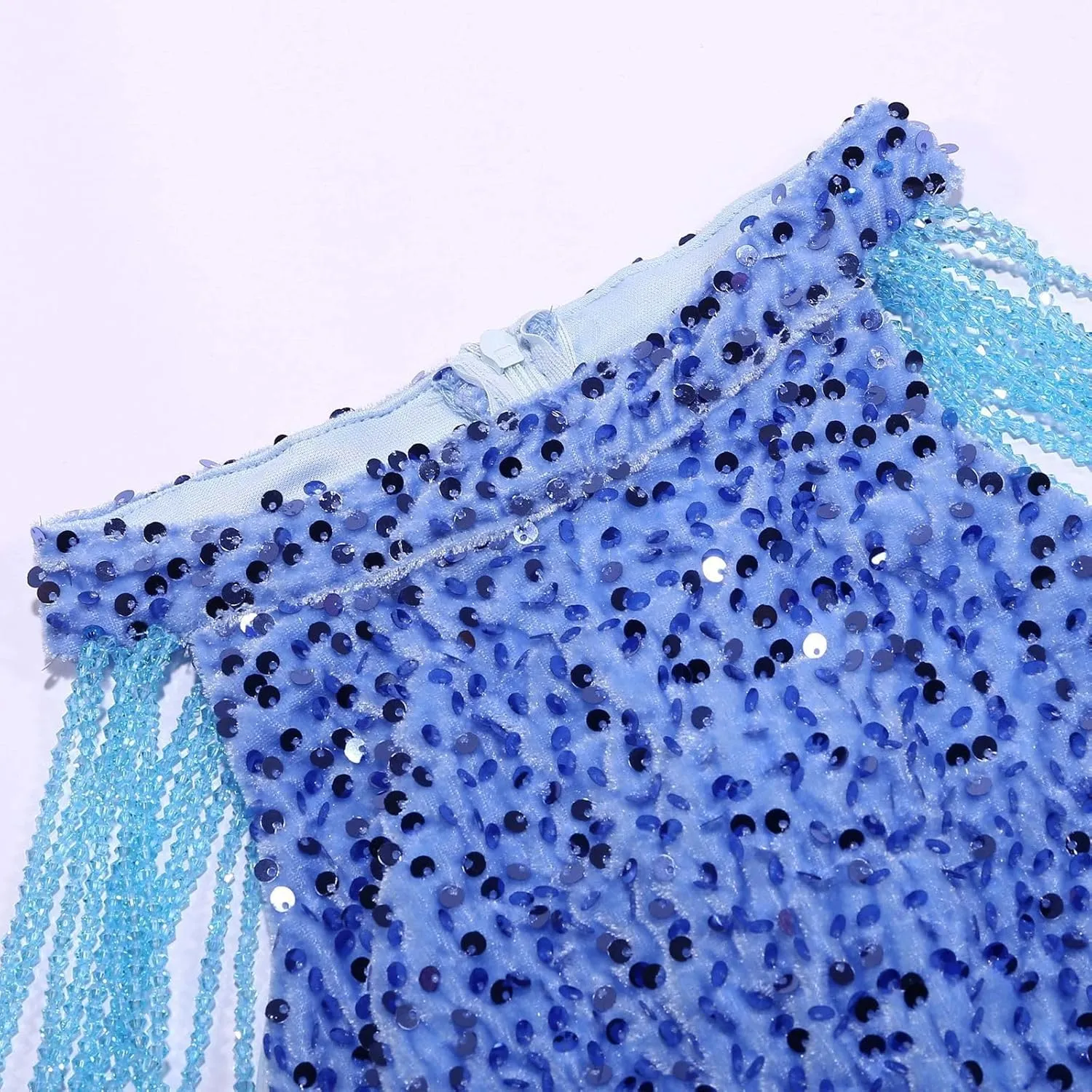 Womens Sequin Dress Hot Drilling Tassel Mini Dress Cocktail Party Dress Sexy Club Night Dress Wrap Hip Dresses