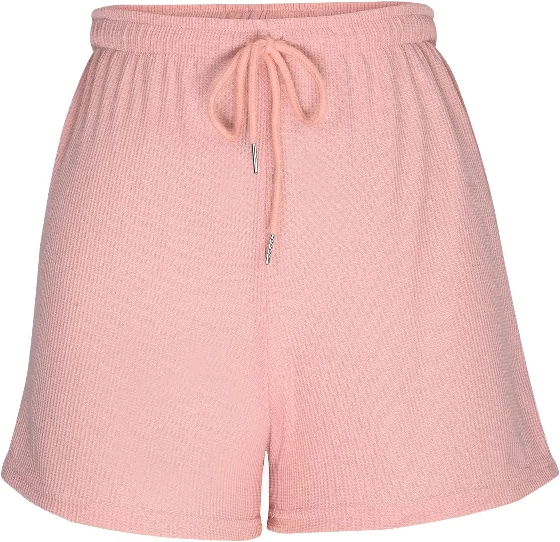 Women's Shorts 2024 Trendy Summer Dressy Shorts Elastic High Waisted Pleated Business Casual Work Shorts with Pockets