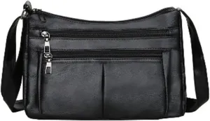 Women's Trendy Purses Vegan Leather Hobo Handbags Small Quilted Crossbody Bags for Women Womens Shoulder Purse(Black)