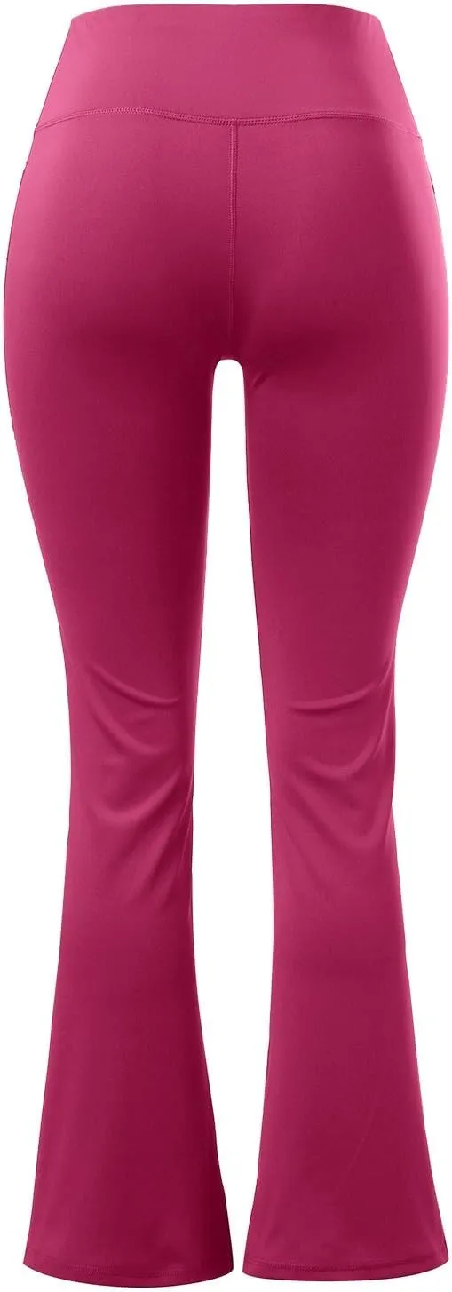 Womens Yoga Pants Pockets High Waist Workout Pants Casual Trousers Knee Length Yoga Pants