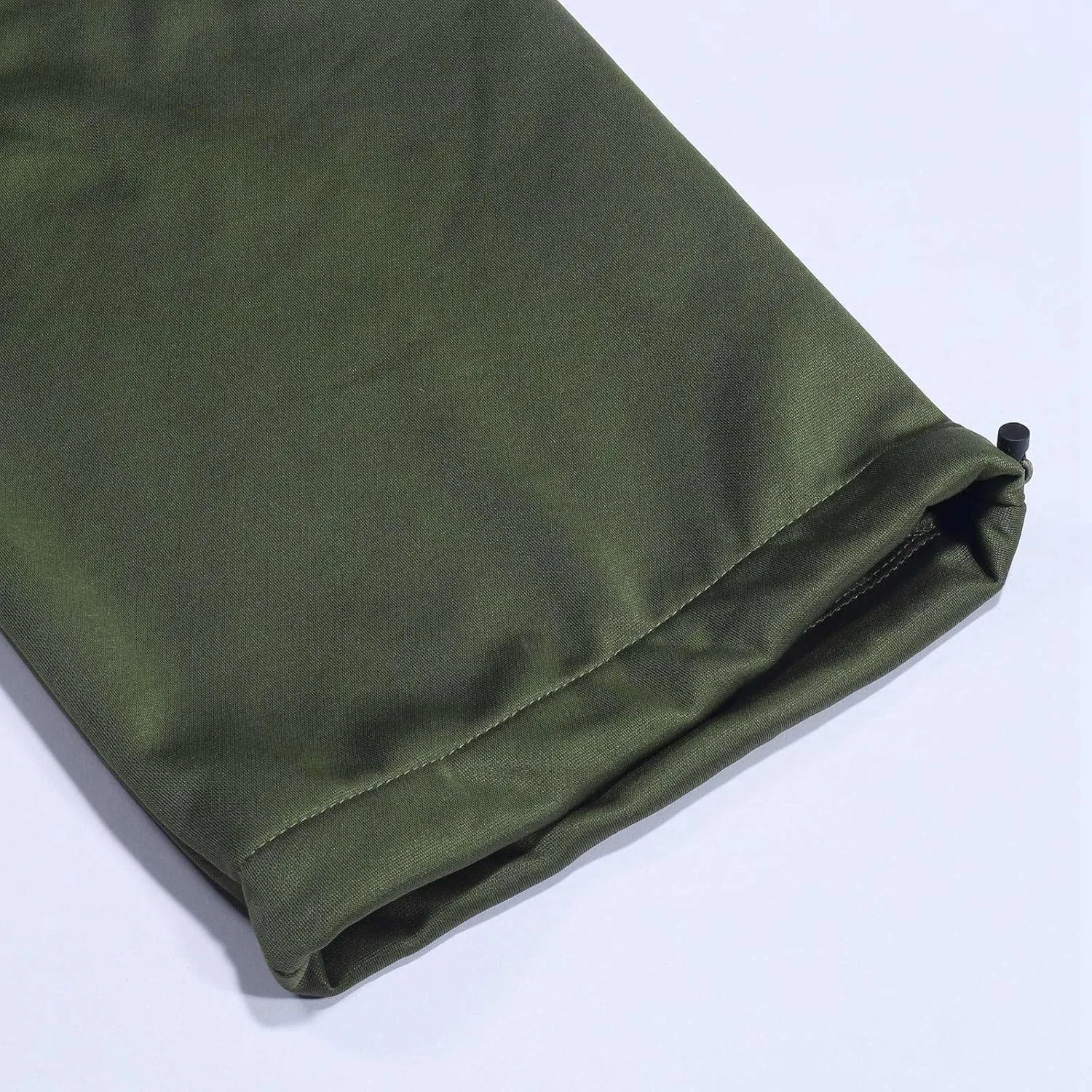 Work Pants for Men Solid Multi-Pocket Mid-Rise Zipper Comfort Stretch High Waist Slim Casual Straight Trousers