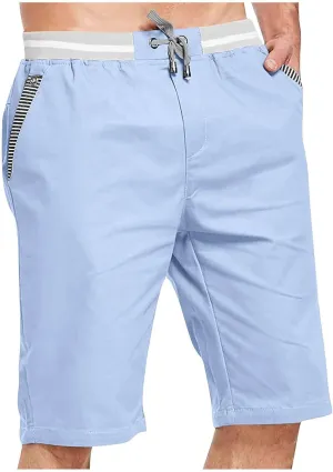 Ymosrh Men's Shorts Sports Pocket Workwear Casual Loose Shorts Jogging